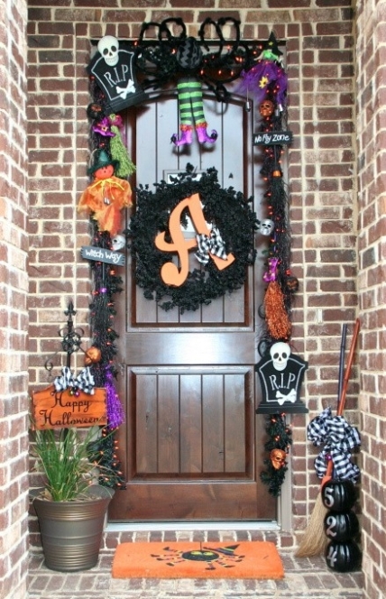  Decorating  Your Front  Door  for Halloween  Doors  by Design